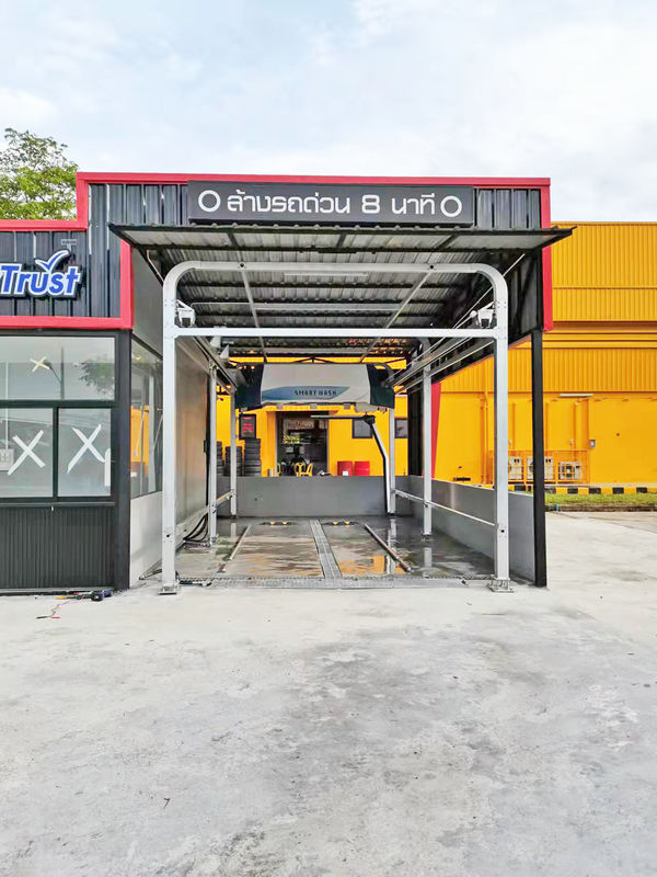 360 équipement de lavage de voiture sans contact avec une puissance de sortie de 42 kW et un système de pulvérisation sans essuie-glace
