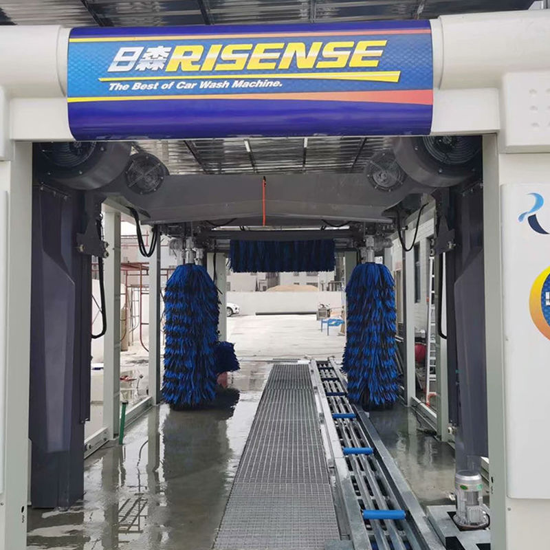 Puissante machine à laver automatique à brosses de tunnel de 1500W pour voitures Jeeps et autocars