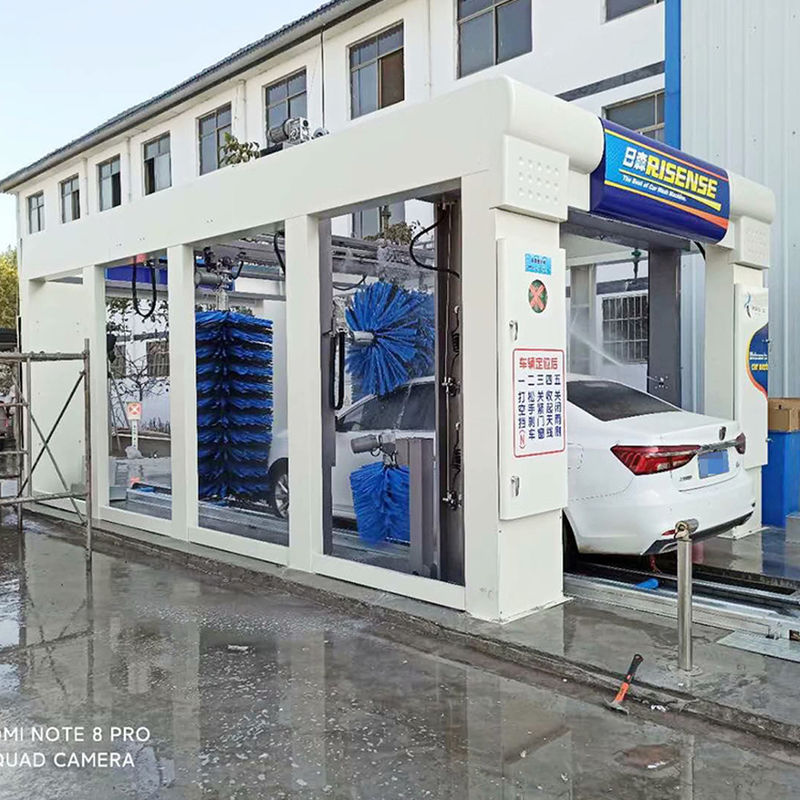 Puissante machine à laver automatique à brosses de tunnel de 1500W pour voitures Jeeps et autocars