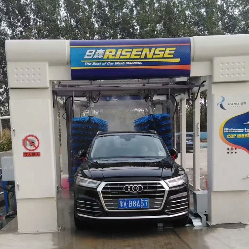 Puissante machine à laver automatique à brosses de tunnel de 1500W pour voitures Jeeps et autocars