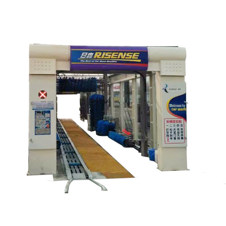 17580*3800*3440 mm Tunnel de lavage automatique express complet avec 14 brosses et séchoir à air