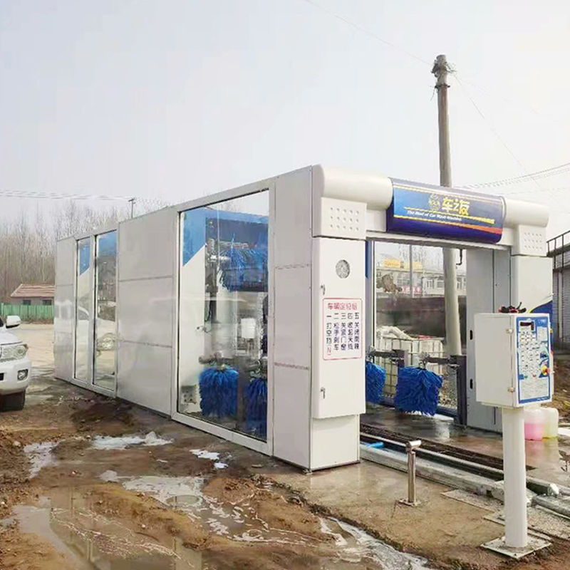 Découvrez la commodité de notre système de lavage automatique par pinceau pour le type de tunnel automobile