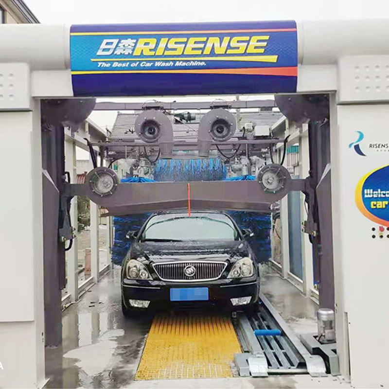 Découvrez la commodité de notre système de lavage automatique par pinceau pour le type de tunnel automobile