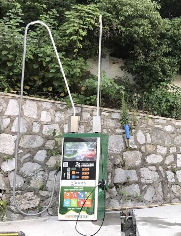 800*580*1750mm Machine à laver les voitures en libre-service avec consommation de shampooing de 4 ml/min